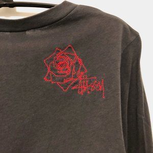 Stussy Girls Rambling Rose L/S Tee – Graphite